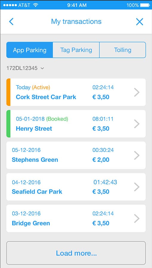 easytrip app transactions screen